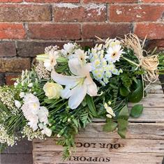Hand-tied white Sheaf