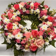 Peach &amp; White Wreath Ring