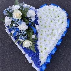 Half n Half Heart Blue