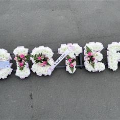 Sister letter frame 
