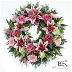 Rose and Lillies wreath 