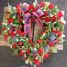 Scottish themed open heart