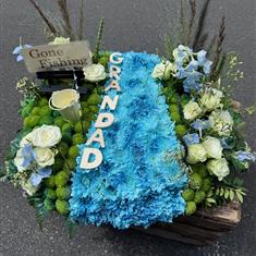 Gone Fishing Tribute Posy pad 